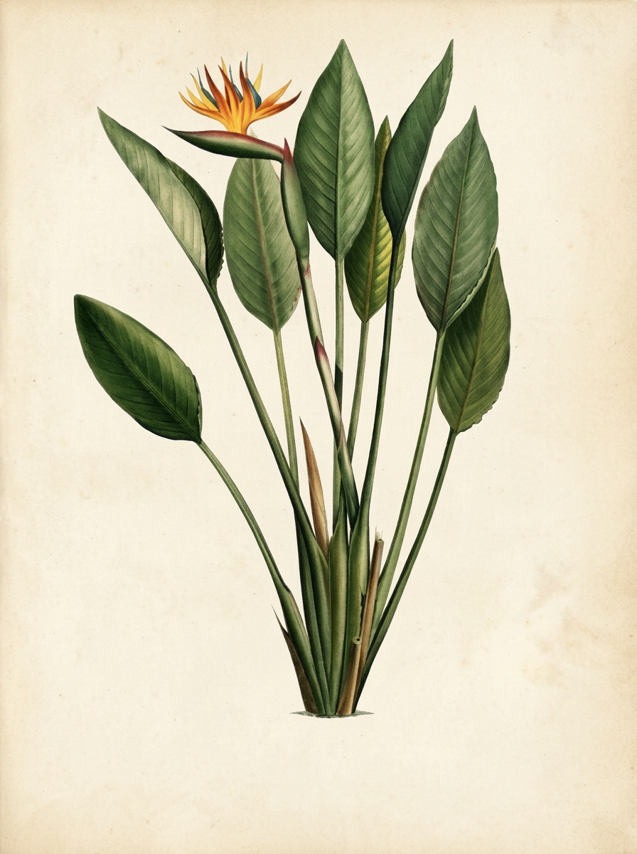 Architectural handshake — botanical plate